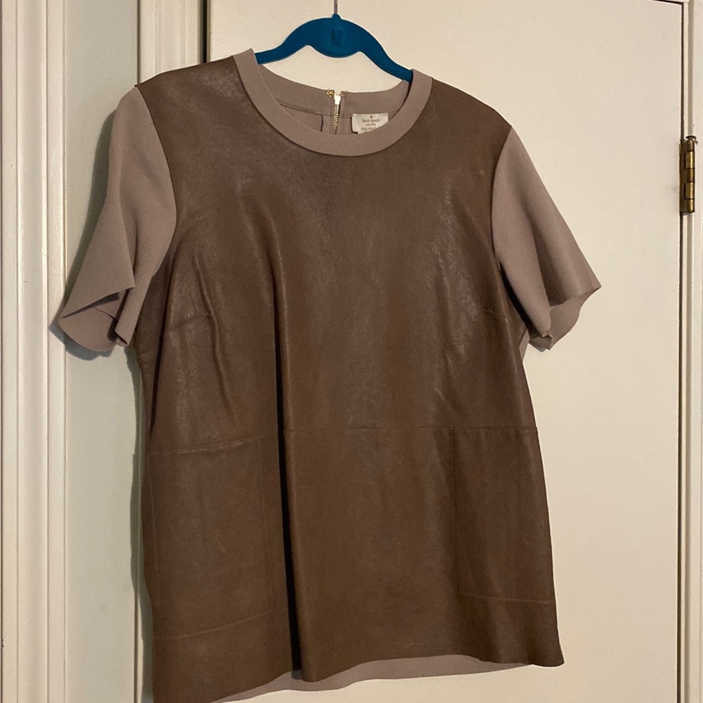 KATE SPADE Mixed Media Top Size L